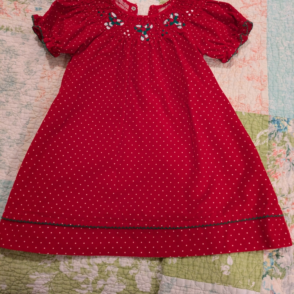 Adorable Red Polka Dot Kids Dress
